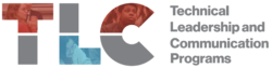 TLC letters in grey, blue, and maroon text followed by the words "Technical Leadership and Communication Programs"