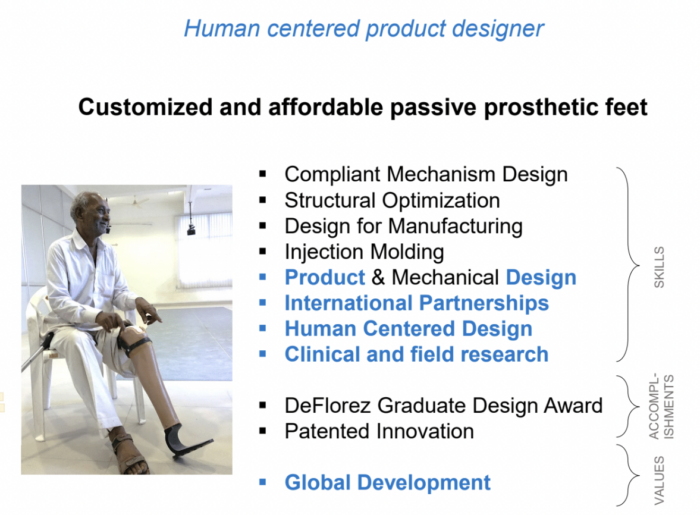 Example of Human centered product designer