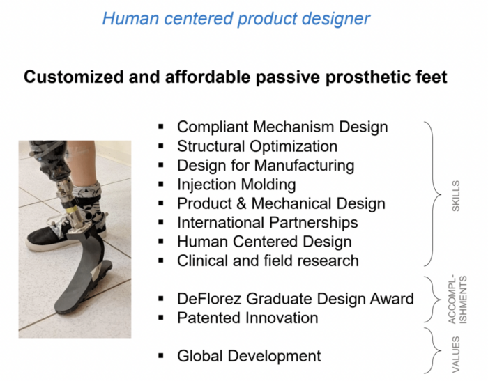 Example of human centered product designer