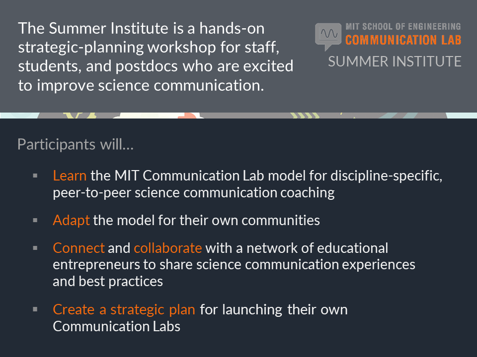 Summer Institute flyer